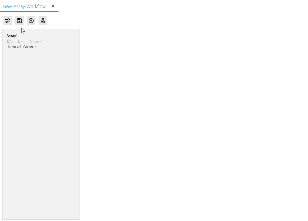 Add assays via single click