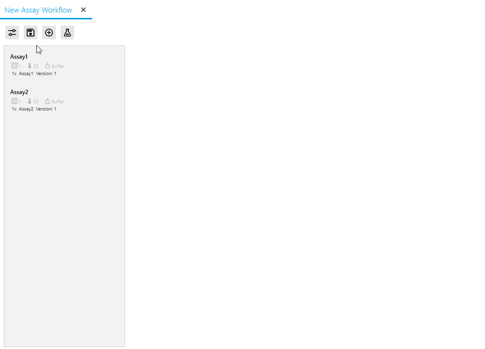Add multiple assays at once